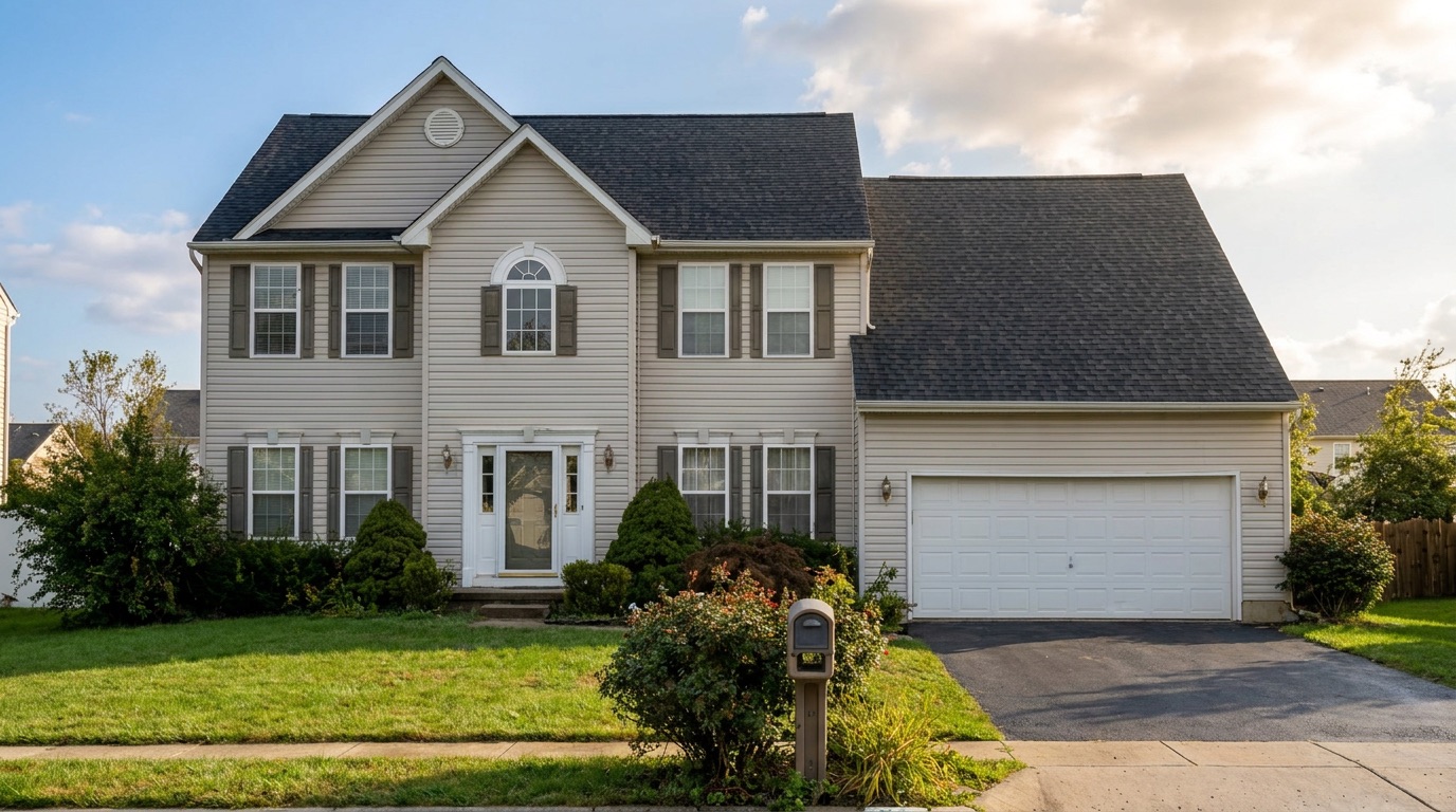 The same home after a new roof was installed